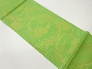 紗 実・唐草模様織出し全通袋帯